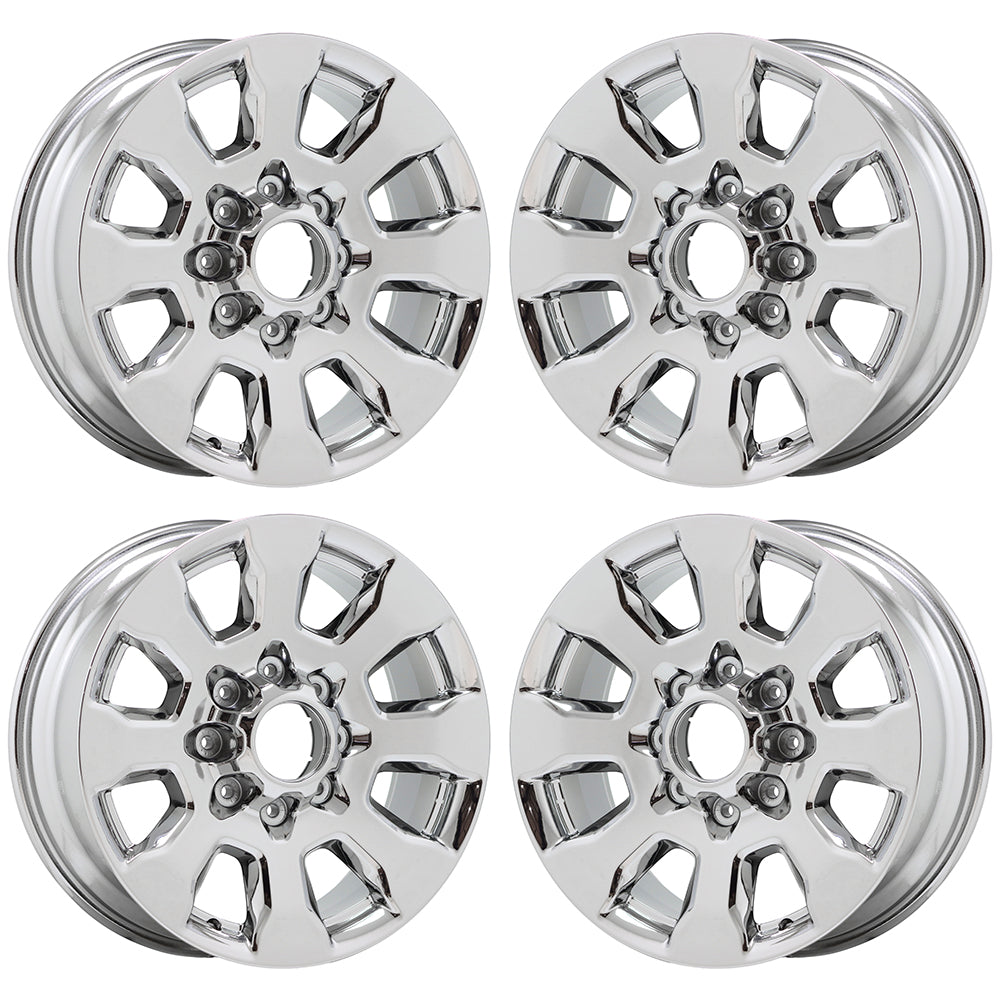 20" Ford F250 F350 SRW Bright Chrome wheels rims Factory OEM set 10100 EXCHANGE